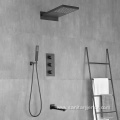 3 Function Black Concealed Shower Faucet